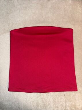 Abercrombie & Fitch Red Strapless Tube Top